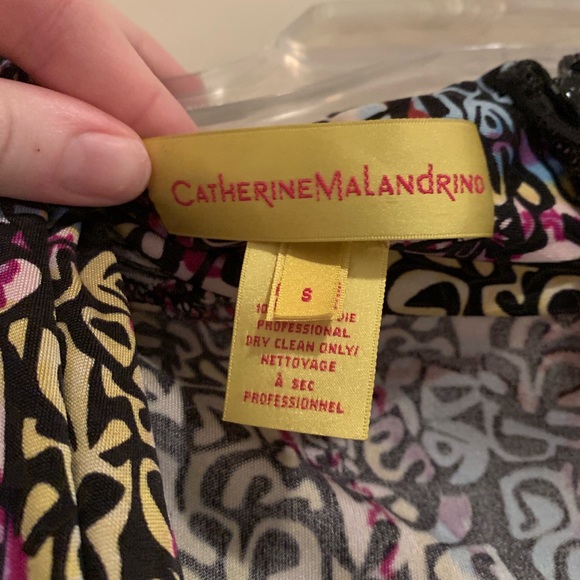 EUC Catherine Malandrino print wrap dress - Picture 2 of 7